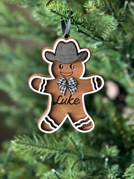 Western Gingerbread Ornament