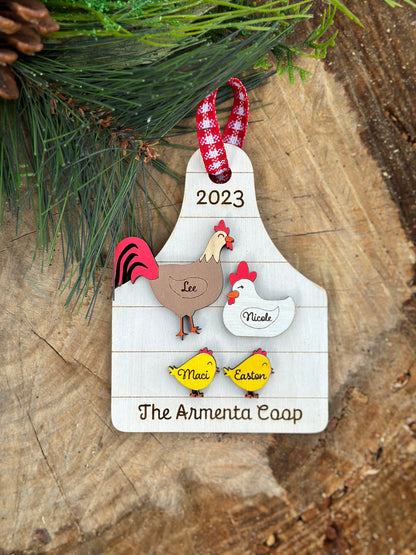 Chicken Flock Ornament