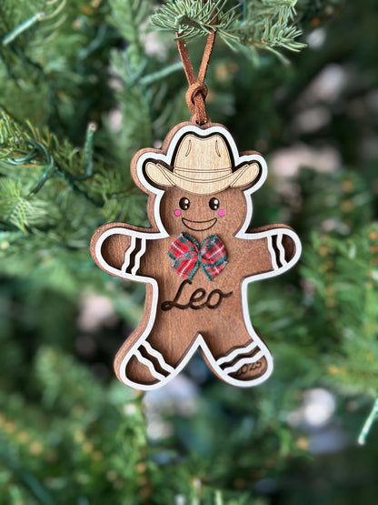 Western Gingerbread Ornament