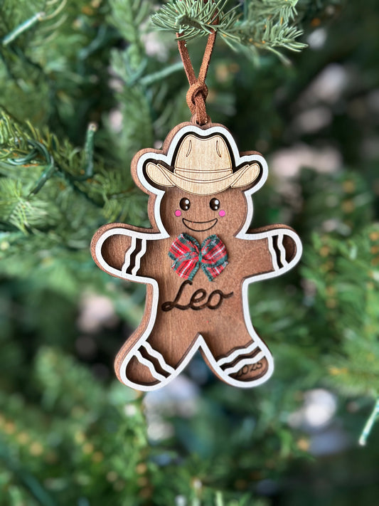Western Gingerbread Ornament