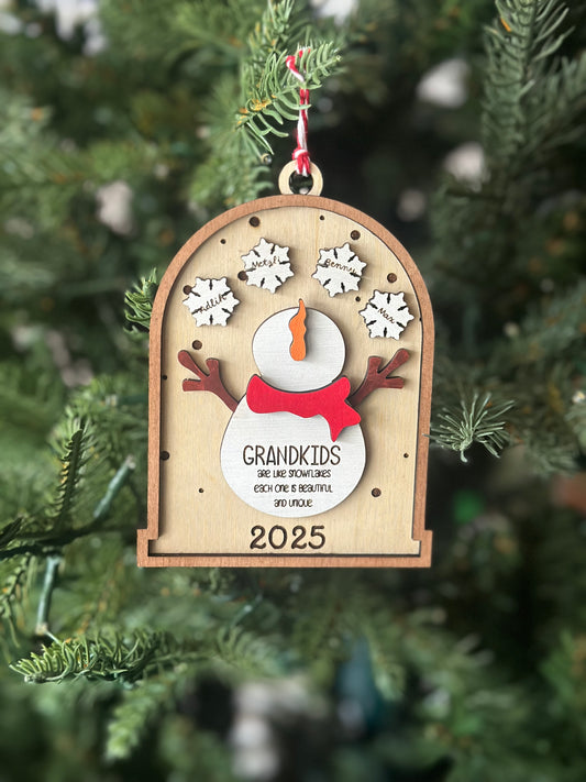 Grandkid Snowflake Ornament