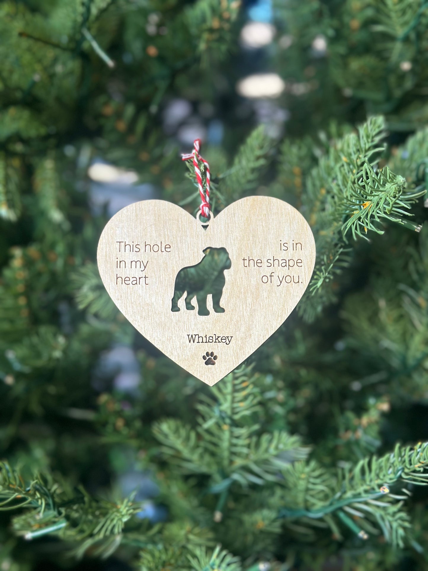 Dog Memorial Ornament